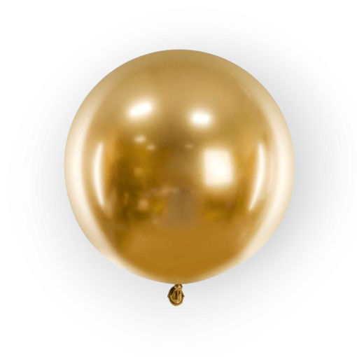 Picture of LATEX BALLOONS CHROME GOLD 24 INCH